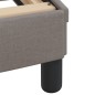 vidaXL Estructura de cama con cabecero de tela gris taupe 140x190 cm vidaXL Estructura de cama con cabecero de tela gris taupe 140x190 cm