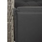 vidaXL Set comedor de jardín 5 piezas con cojines ratán sintético gris vidaXL Set comedor de jardín 5 piezas con cojines ratán sintético gris