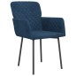 vidaXL Sillas de comedor 2 unidades terciopelo azul