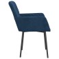 vidaXL Sillas de comedor 2 unidades terciopelo azul