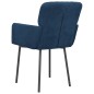vidaXL Sillas de comedor 2 unidades terciopelo azul