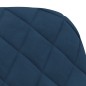 vidaXL Sillas de comedor 2 unidades terciopelo azul