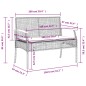 vidaXL Set comedor de jardín 3 pzas con cojines ratán sintético beige vidaXL Set comedor de jardín 3 pzas con cojines ratán sintético beige