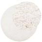 vidaXL Alfombra de pelo largo moderna crema Ø 120 cm