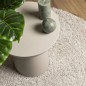 vidaXL Alfombra de pelo largo moderna crema Ø 120 cm