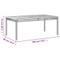 vidaXL Set comedor jardín 7 pzas y cojines ratán sintético gris