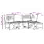 vidaXL Juego de muebles jardín 4 pzas madera maciza pino marrón cera vidaXL Juego de muebles jardín 4 pzas madera maciza pino marrón cera