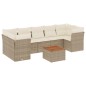 vidaXL Juego de sofás de jardín con cojines beige 8 pzas ratán PE vidaXL Juego de sofás de jardín con cojines beige 8 pzas ratán PE