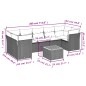vidaXL Juego de sofás de jardín con cojines beige 8 pzas ratán PE vidaXL Juego de sofás de jardín con cojines beige 8 pzas ratán PE