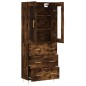 vidaXL Aparador alto madera contrachapada roble ahumado 69,5x34x180 cm vidaXL Aparador alto madera contrachapada roble ahumado 69,5x34x180 cm