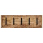 vidaXL Perchero de pared con 5 ganchos madera maciza de mango