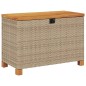 vidaXL Caja de almacenaje jardín madera acacia ratán beige 80x40x48 cm vidaXL Caja de almacenaje jardín madera acacia ratán beige 80x40x48 cm