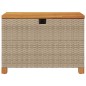 vidaXL Caja de almacenaje jardín madera acacia ratán beige 80x40x48 cm vidaXL Caja de almacenaje jardín madera acacia ratán beige 80x40x48 cm