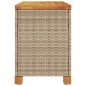 vidaXL Caja de almacenaje jardín madera acacia ratán beige 80x40x48 cm vidaXL Caja de almacenaje jardín madera acacia ratán beige 80x40x48 cm