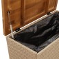 vidaXL Caja de almacenaje jardín madera acacia ratán beige 80x40x48 cm vidaXL Caja de almacenaje jardín madera acacia ratán beige 80x40x48 cm