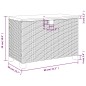 vidaXL Caja de almacenaje jardín madera acacia ratán beige 80x40x48 cm vidaXL Caja de almacenaje jardín madera acacia ratán beige 80x40x48 cm