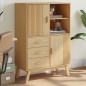 vidaXL Aparador OLDEN madera maciza de pino marrón 85x43x125 cm vidaXL Aparador OLDEN madera maciza de pino marrón 85x43x125 cm