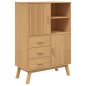 vidaXL Aparador OLDEN madera maciza de pino marrón 85x43x125 cm vidaXL Aparador OLDEN madera maciza de pino marrón 85x43x125 cm