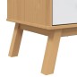 vidaXL Aparador OLDEN madera maciza pino marrón y blanco 85x43x125 cm vidaXL Aparador OLDEN madera maciza pino marrón y blanco 85x43x125 cm