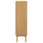 vidaXL Zapatero OLDEN madera maciza pino blanco y marrón 55x35x120 cm vidaXL Zapatero OLDEN madera maciza pino blanco y marrón 55x35x120 cm