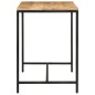 vidaXL Mesa de comedor madera maciza mango rugosa y hierro 110x30x75cm vidaXL Mesa de comedor madera maciza mango rugosa y hierro 110x30x75cm