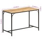 vidaXL Mesa de comedor madera maciza mango rugosa y hierro 110x30x75cm vidaXL Mesa de comedor madera maciza mango rugosa y hierro 110x30x75cm