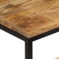 vidaXL Mesas apilables 3 piezas madera de mango rugosa maciza y hierro vidaXL Mesas apilables 3 piezas madera de mango rugosa maciza y hierro