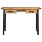 vidaXL Escritorio con cajones madera mango maciza y hierro 105x55x70cm vidaXL Escritorio con cajones madera mango maciza y hierro 105x55x70cm