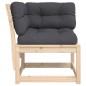 vidaXL Sofá esquinero de jardín con cojines madera de pino 73x73x78 cm vidaXL Sofá esquinero de jardín con cojines madera de pino 73x73x78 cm