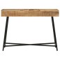vidaXL Mesa tocador madera maciza mango rugosa y hierro 105x35x75 cm vidaXL Mesa tocador madera maciza mango rugosa y hierro 105x35x75 cm
