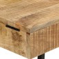 vidaXL Mesa tocador madera maciza mango rugosa y hierro 105x35x75 cm vidaXL Mesa tocador madera maciza mango rugosa y hierro 105x35x75 cm