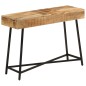 vidaXL Mesa tocador madera maciza mango rugosa y hierro 105x35x75 cm vidaXL Mesa tocador madera maciza mango rugosa y hierro 105x35x75 cm
