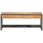 vidaXL Banco zapatero de madera maciza de acacia y hierro 110x35x45 cm vidaXL Banco zapatero de madera maciza de acacia y hierro 110x35x45 cm