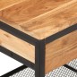 vidaXL Banco zapatero de madera maciza de acacia y hierro 110x35x45 cm vidaXL Banco zapatero de madera maciza de acacia y hierro 110x35x45 cm