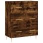 vidaXL Aparador alto madera contrachapada roble ahumado 69,5x34x180 cm vidaXL Aparador alto madera contrachapada roble ahumado 69,5x34x180 cm