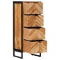 vidaXL Mueble de baño madera maciza de acacia y hierro 40x30x100 cm vidaXL Mueble de baño madera maciza de acacia y hierro 40x30x100 cm