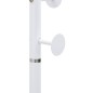 vidaXL Perchero de hierro con recubrimiento en polvo blanco 176 cm vidaXL Perchero de hierro con recubrimiento en polvo blanco 176 cm