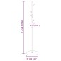 vidaXL Perchero de hierro con recubrimiento en polvo blanco 172 cm vidaXL Perchero de hierro con recubrimiento en polvo blanco 172 cm