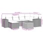 vidaXL Set sofás de jardín 7 piezas y cojines ratán sintético beige vidaXL Set sofás de jardín 7 piezas y cojines ratán sintético beige