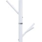 vidaXL Perchero de hierro con recubrimiento en polvo blanco 175 cm vidaXL Perchero de hierro con recubrimiento en polvo blanco 175 cm