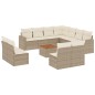 vidaXL Set de sofás de jardín 12 pzas y cojines ratán sintético marrón vidaXL Set de sofás de jardín 12 pzas y cojines ratán sintético marrón