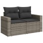 vidaXL Set de sofás de jardín 12 pzas con cojines ratán sintético gris vidaXL Set de sofás de jardín 12 pzas con cojines ratán sintético gris