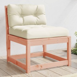 vidaXL Sofá de jardín con cojines madera maciza de abeto Douglas