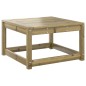 vidaXL Taburete de jardín con cojines madera impregnada de pino vidaXL Taburete de jardín con cojines madera impregnada de pino