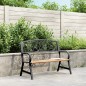 vidaXL Banco de jardín de madera 120 cm vidaXL Banco de jardín de madera 120 cm