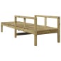 vidaXL Tumbona de madera de pino impregnada 199,5x62x55 cm vidaXL Tumbona de madera de pino impregnada 199,5x62x55 cm