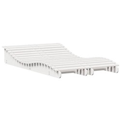 vidaXL Tumbonas madera maciza de pino blanco 2 unidades 205x60x31,5 cm