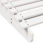 vidaXL Tumbonas madera maciza de pino blanco 2 unidades 205x60x31,5 cm