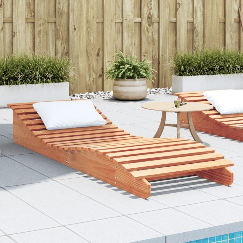 vidaXL Tumbona de madera maciza de pino marrón cera 205x60x31,5 cm vidaXL Tumbona de madera maciza de pino marrón cera 205x60x31,5 cm