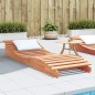 vidaXL Tumbona de madera maciza de pino marrón cera 205x60x31,5 cm vidaXL Tumbona de madera maciza de pino marrón cera 205x60x31,5 cm